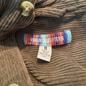 Urban Outfitters olive green corduroy top.